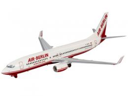 Склейка М1:144, Boeing 737-800 AIR BERLIN & Winglets, Revell, пластик