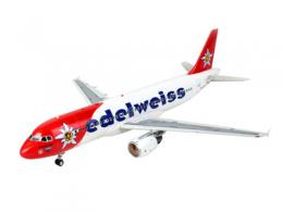 Склейка М1:144, Airbus A320 Edelweiss Air, Revell, пластик