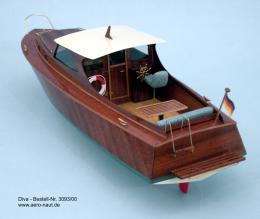 Копийный катер 60х годов Diva - деревянная конструкция, 2 кан.упр.