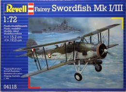 Склейка М1:72, Fairey Swordfish  Mk I / III , Revell, пластик