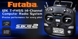 Передатчик Futaba T12K, 14-каналов управления, 2.4Ггц, T-FHSS....  