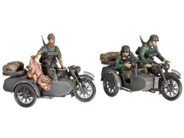 Склейка М1:35, German Motorcycle R-12 with Sidecar, Revell, пластик