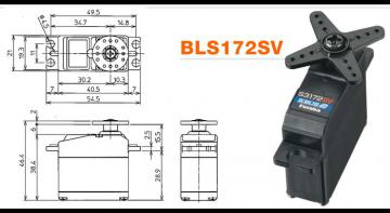 Серво Futaba -S3172SV (7,4в) -S.Bus2  0.23с / 4.1кг, мини, цифр., прогр.