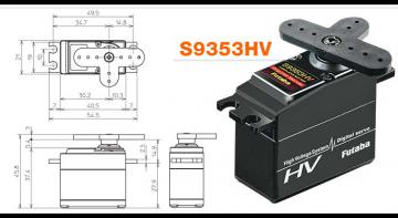 Серво Futaba -S9353 HV (7,4в)  0.06с / 22.6кг