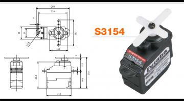 Сервомашинка Futaba S3154 цифровая, микро, 8гр