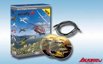 Модельный симулятор Aerofly 5 (версия 5.7)  с интерфейс кабелем, USB